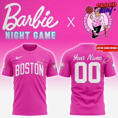 Boston Celtics x Barbie Night Game 2025 NBA T-Shirt