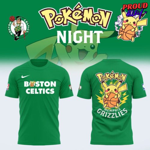 Boston Celtics x Pokemon Night 2025 TShirt