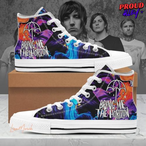 Bring Me The Horizon Limited Edition Converse Hightop Canvas Shoes