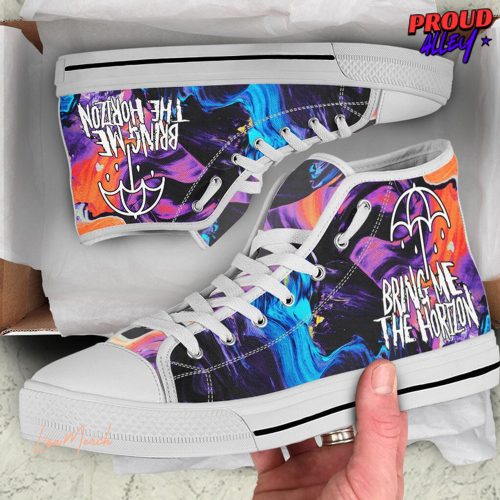 Bring Me The Horizon Limited Edition Converse Hightop Canvas Shoes