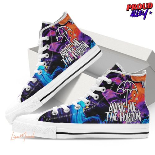 Bring Me The Horizon Limited Edition Converse Hightop Canvas Shoes