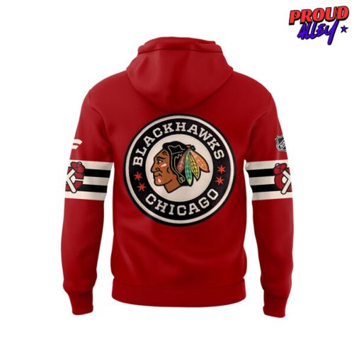 Chicago Blackhawks NHL Winter Classic 2025 Red Hoodie