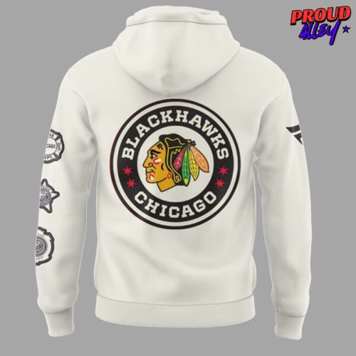 Chicago Blackhawks Winter Classic 2025 Cream Hoodie