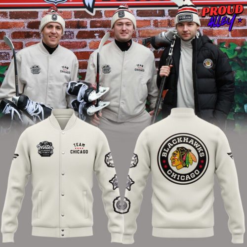 Chicago Blackhawks Winter Classic 2025 Varsity Jacket