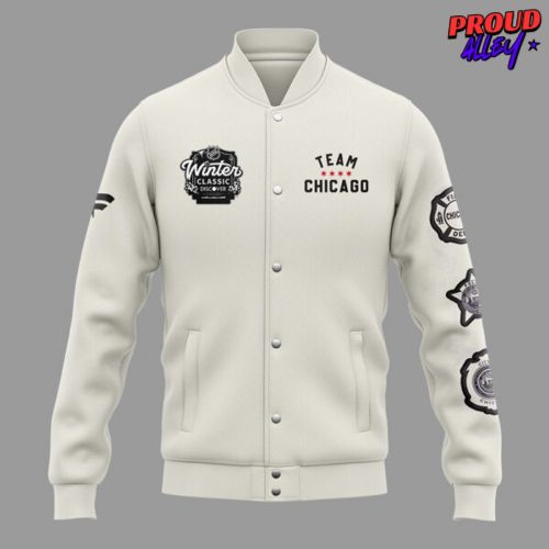 Chicago Blackhawks Winter Classic 2025 Varsity Jacket