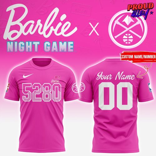 Denver Nuggets Barbie Night Game 2025 T-Shirt