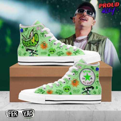 Feid Ferxxo Limited Edition Converse Hightop Canvas Shoes