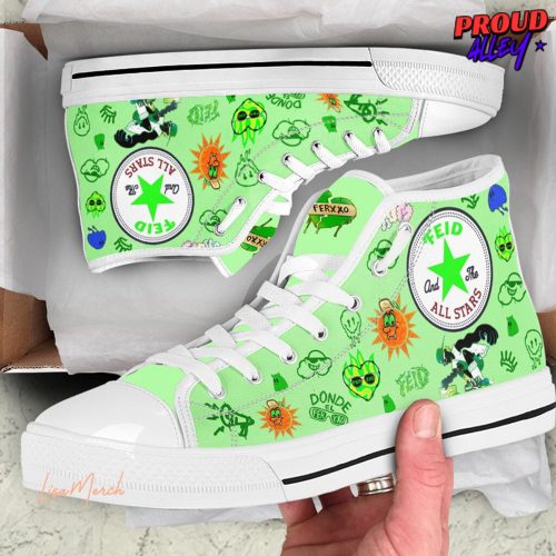 Feid Ferxxo Limited Edition Converse Hightop Canvas Shoes