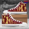 Green Day Rainbow Converse HighTop Canvas Shoes