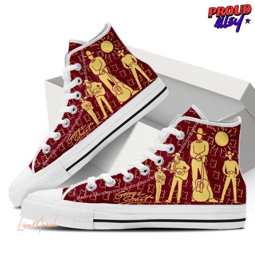 George Strait Limited Edition Converse Hightop Canvas Shoes