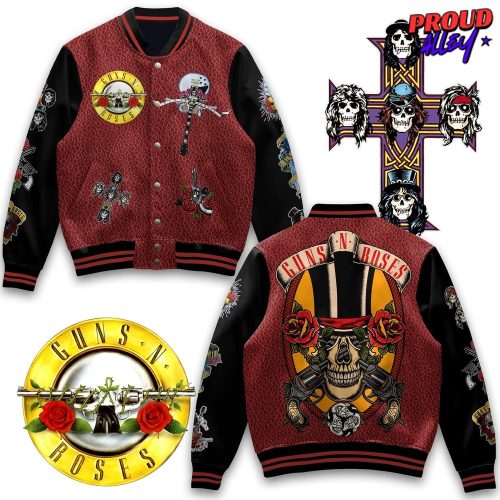 Guns N Roses Skull Rock Varsity Jacket