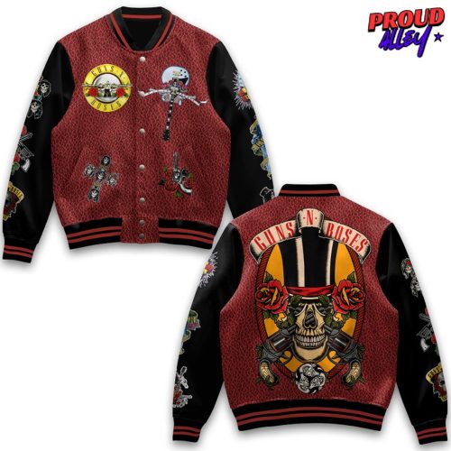 Guns N Roses Skull Rock Varsity Jacket