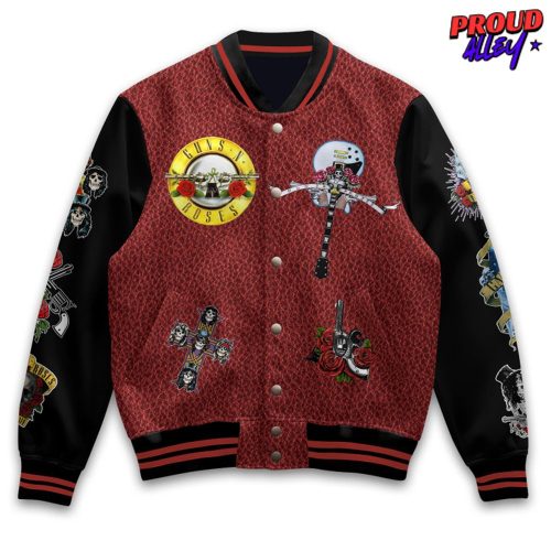 Guns N Roses Skull Rock Varsity Jacket