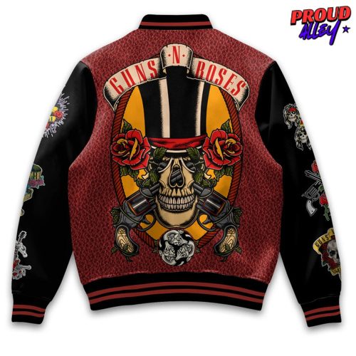 Guns N Roses Skull Rock Varsity Jacket