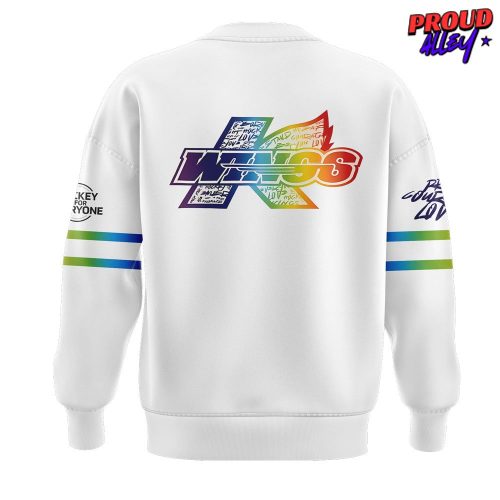 Kalamazoo Wings Hockey Is For Everyone Rainbow Hoodie