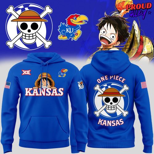 Kansas Jayhawks Mens Basketball One Piece Night Hoodie