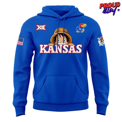 Kansas Jayhawks Mens Basketball One Piece Night Hoodie