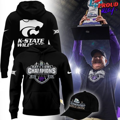 Kansas State Wildcats Rate Bowl Champions 2024 Hoodie