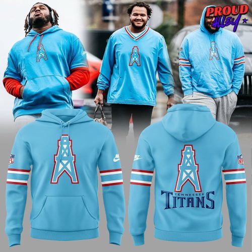 Tennessee Titans Oilers Throwback Special Hoodie