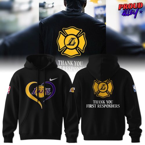 Los Angeles Lakers Thank You First Responders NFL Hoodie