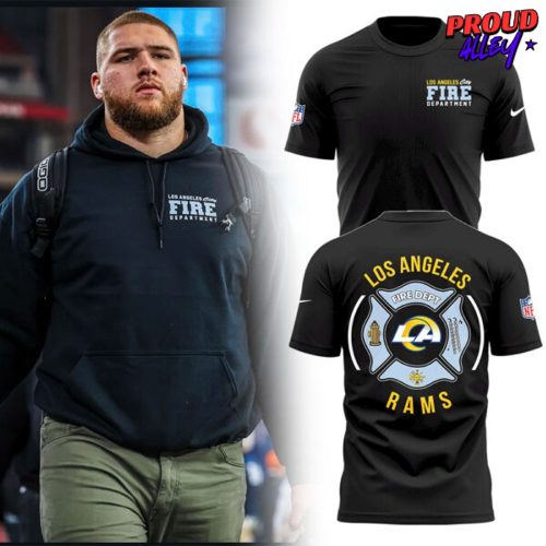 Los Angeles Rams Fire Department Camo T-Shirt