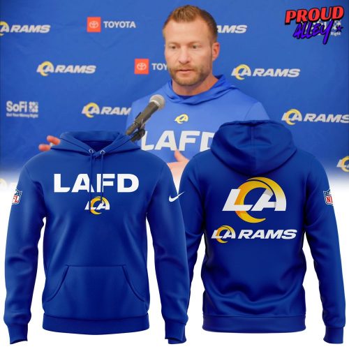 Los Angeles Rams Fire Department Camo T-Shirt