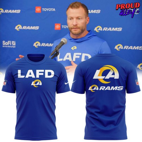 Los Angeles Rams Fire Department Camo T-Shirt