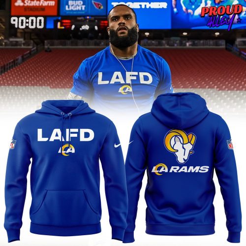 Los Angeles Rams LAFD 2025 Nike Hoodie