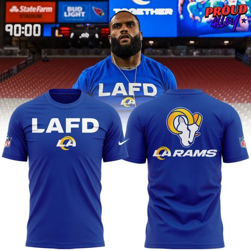 Los Angeles Rams LAFD 2025 Nike TShirt