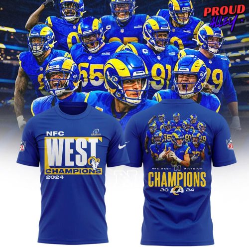 Los Angeles Rams NFC West Division Champions 2024 T-Shirt