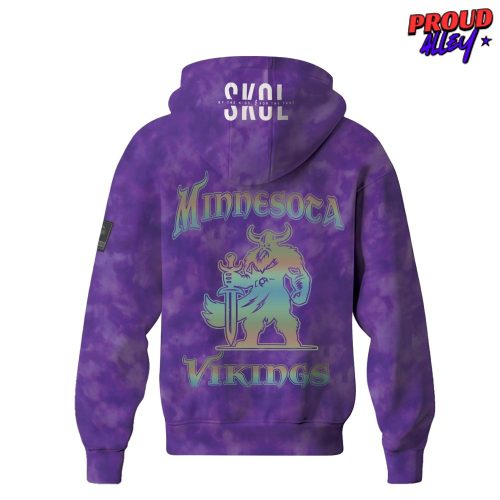 Minnesota Vikings SKOL TieDye Hoodie