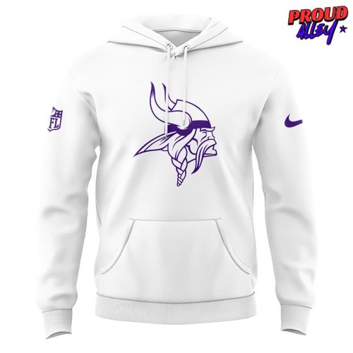 Minnesota Vikings Winter Whiteout 2025 NFL Hoodie