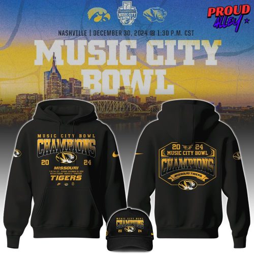 Missouri Tigers NCAA Music City Bowl Champions 2024 Hoodie