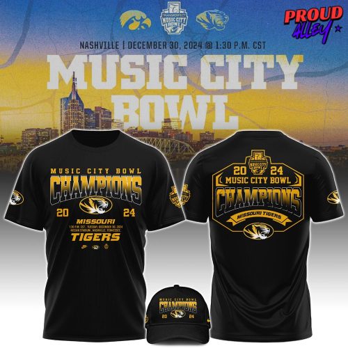 Missouri Tigers Transperfect Music City Bowl Champions 2024 White Sweatshirt