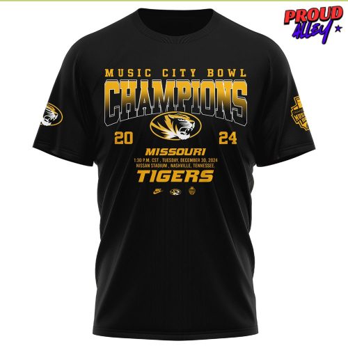 Missouri Tigers NCAA Music City Bowl Champions 2024 T-Shirt