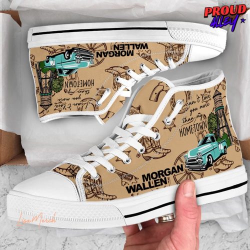 Morgan Wallen Home Town Limited Edition Converse Hightop Canvas Shoes