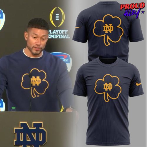 Notre Dame Coach Marcus Freeman Clover T-Shirt