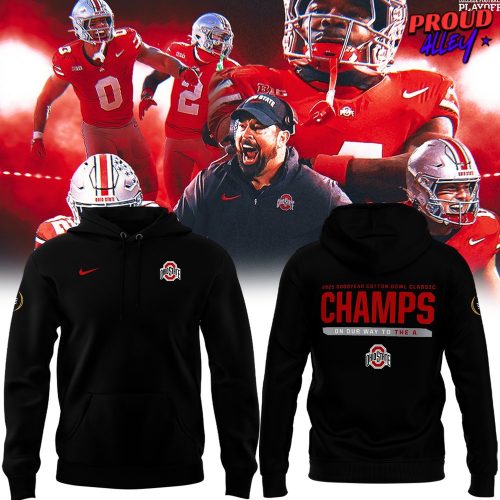 Ohio State Buckeyes 2025 GOODYEAR Cotton Bowl Classic Champs Hoodie