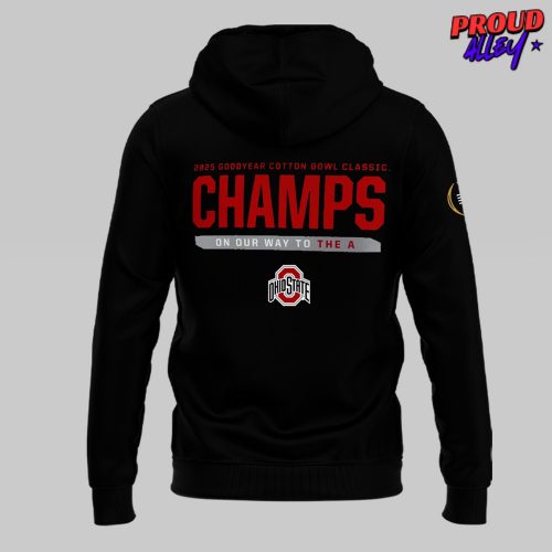 Ohio State Buckeyes 2025 GOODYEAR Cotton Bowl Classic Champs Hoodie