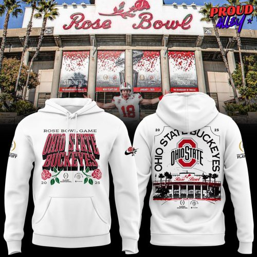 Ohio State Buckeyes 2025 Rose Bowl Commemorative Hoodie