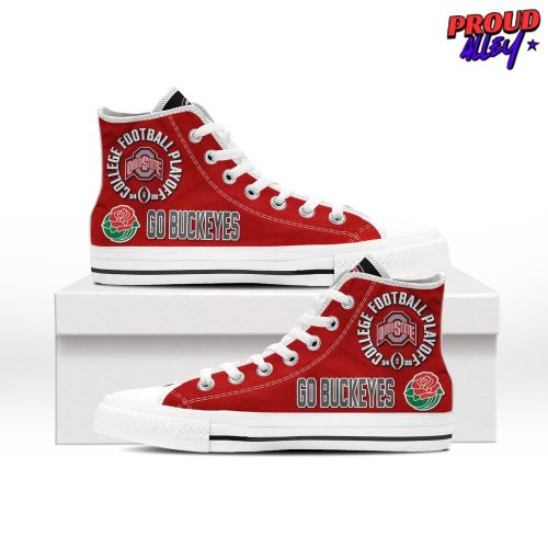 Ohio State Buckeyes Rose Bowl 2024-25 Converse Hightop Canvas Shoes