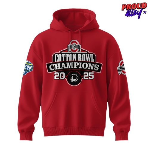 Ohio State NCAA Cotton Bowl Champions 2025 Hoodie