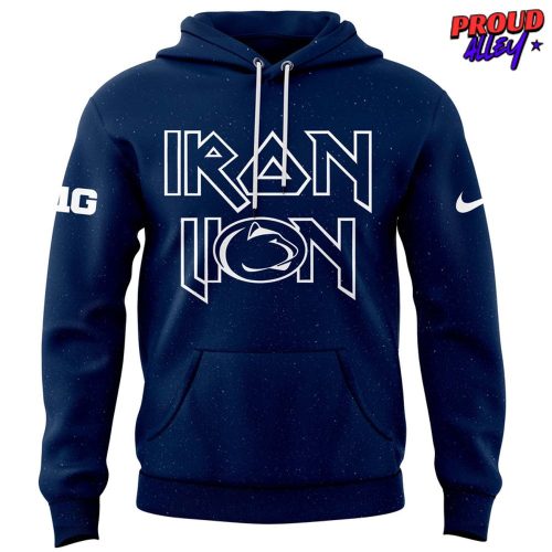 Penn State Nittany Lions Iron Lion Navy Hoodie