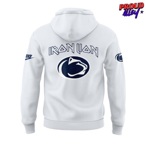 Penn State Nittany Lions Iron Lion White Hoodie