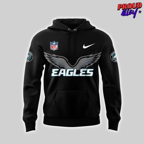 Philadelphia Eagles All Black 2025 NFL Hoodie