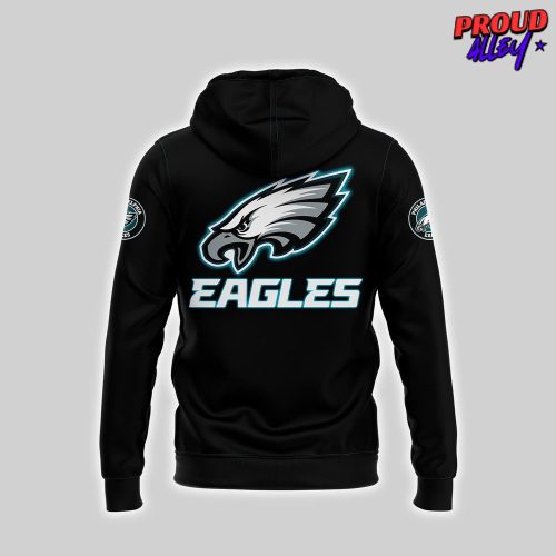 Philadelphia Eagles All Black 2025 NFL Hoodie