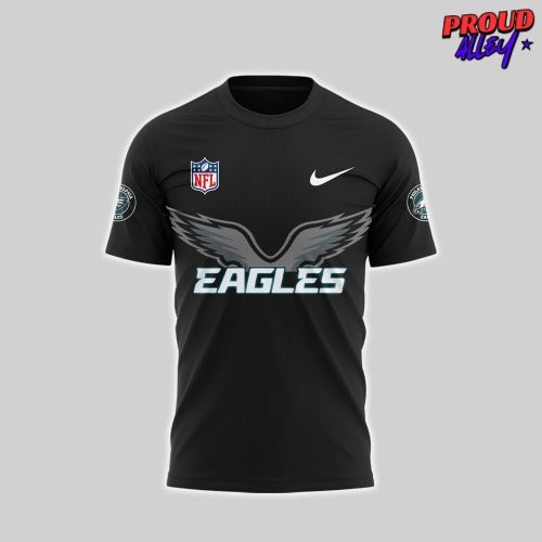 Philadelphia Eagles All Black 2025 NFL T-Shirt