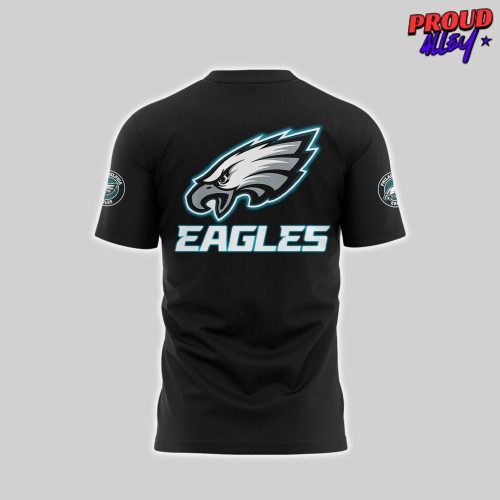 Philadelphia Eagles All Black 2025 NFL TShirt