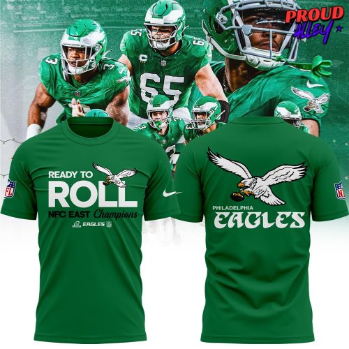 Philadelphia Eagles NFC East Champions 2024 Kelly Green T-Shirt