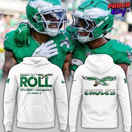 Philadelphia Eagles Super Bowl LIX Opening Night Tech White Hoodie